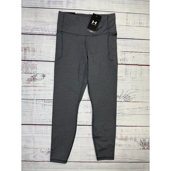 Under Armour Pants - Under Armour Leggings Women's Size SM Short Meridian Fitted High Rise Ankle Gray